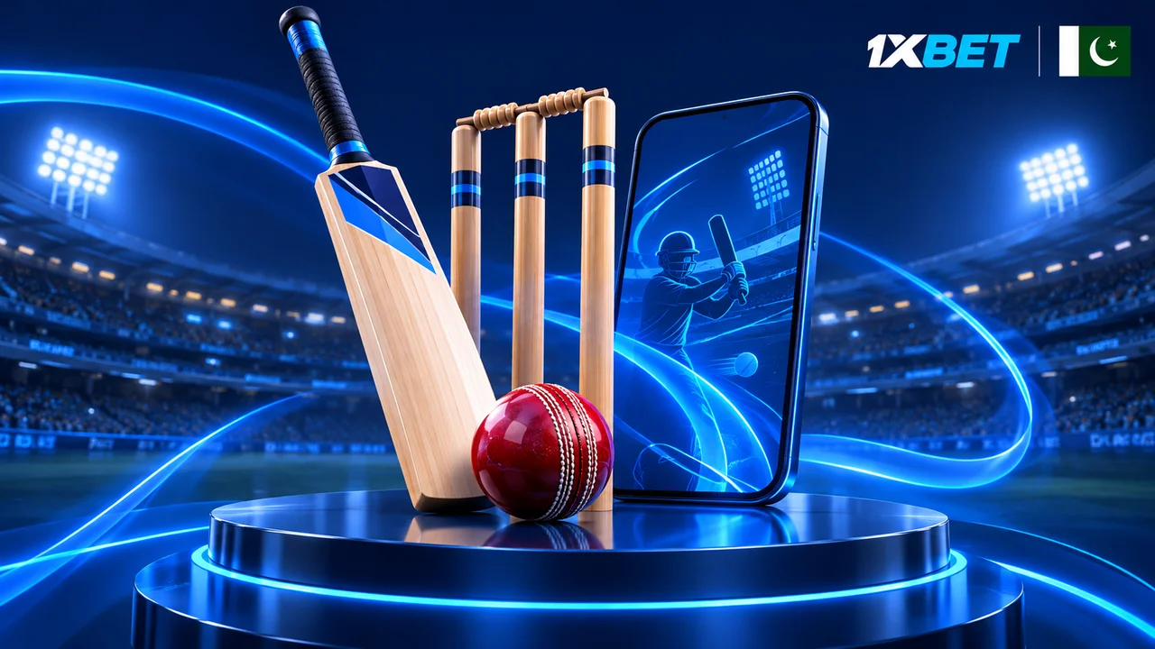 Cricket bat, ball and wickets